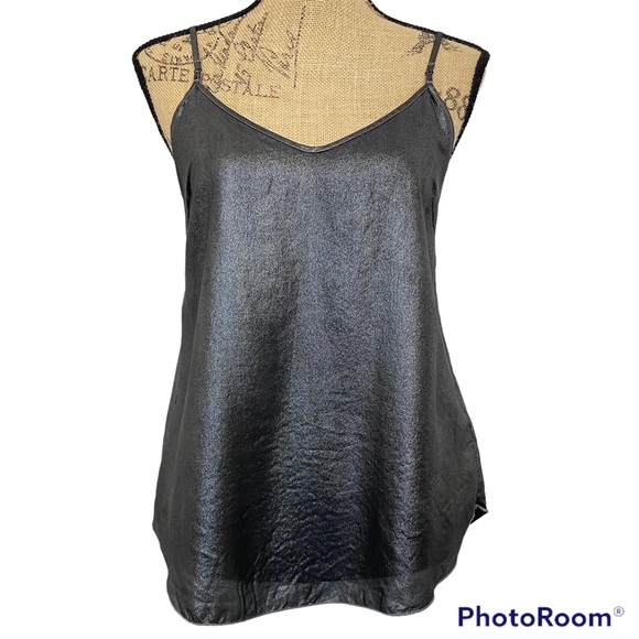 Wilfred Tops - under \ Wilfred 100% Silk Gray V Neck Camisole w/ Adjustable Straps- size M